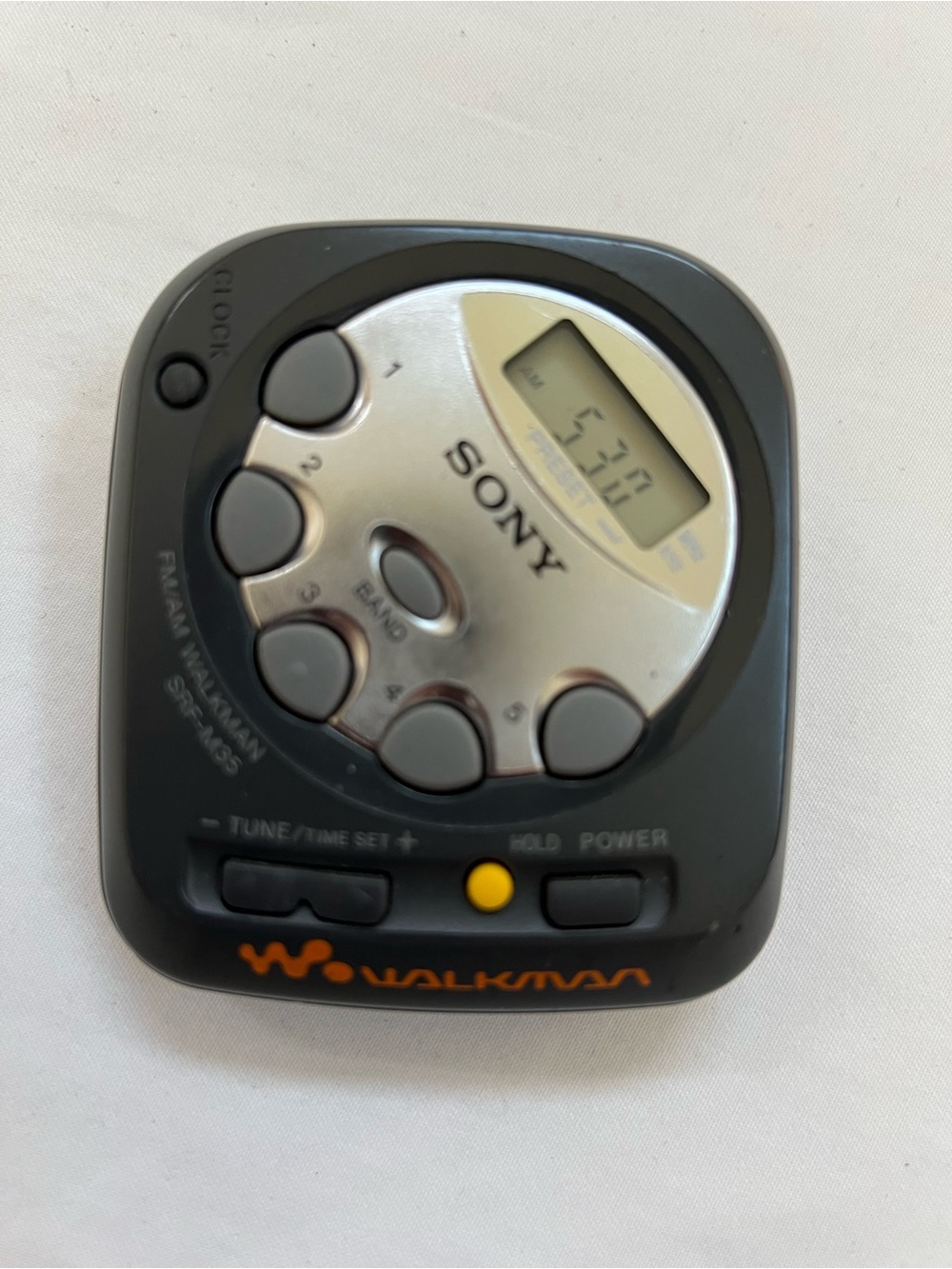 Sony SRF-M35 Black Walkman Portable Headphone Jack Radio AM/FM Stereo Receiver